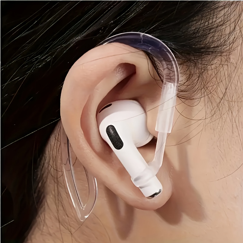 Headphone Parts - ตะขอเกี่ยวหูฟังแบบหมุนได้และยืดหดได้ 2 ชิ้น อุปกรณ์เสริมสำหรับยึดหูฟังไร้สายป้องกันการหล่นและป้องกันการสูญหาย