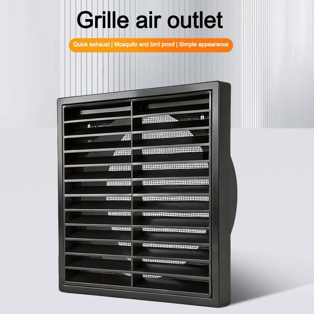 Ventilation Grille Aluminum - ตะแกรงระบายอากาศแบบทนทาน ขนาด 4/5/6/8 นิ้ว ฝาครอบตะแกรงระบายอากาศแบบตาข่ายไฟเบอร์ ตะแกรงระบายอากาศทรงสี่เหลี่ยม