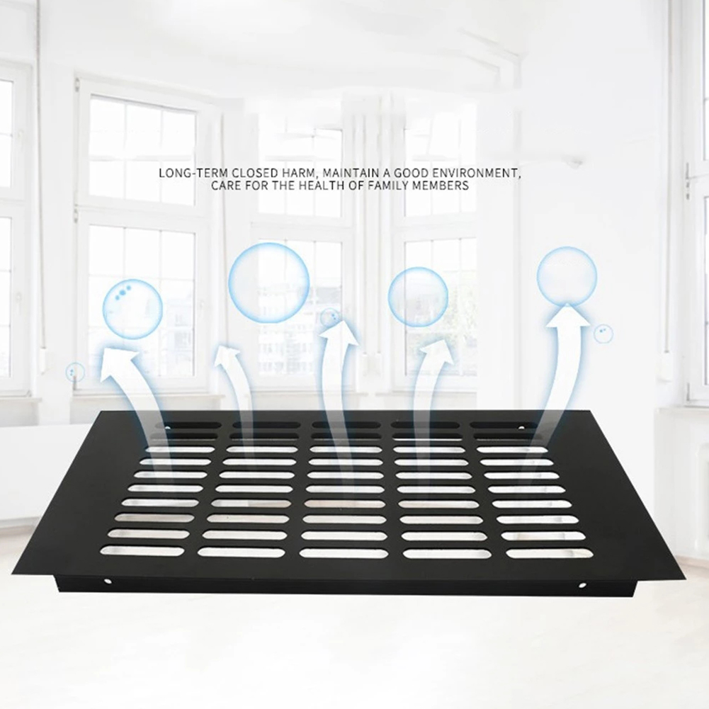 Ventilation Grille Aluminum - ช่องระบายอากาศกว้าง150/200/225/250/300/350/400มม. ช่องแอร์แผ่นตะแกรงระบายรูพรุนแผ่นเว็บแผ่นตะแกรงระบายอากาศ