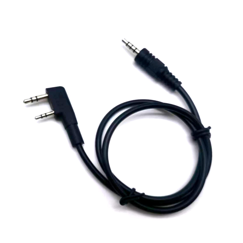 Speaker Terminal - ปลั๊กต่อชุดหูฟัง2Pin K-Type จาก Baofeng เป็นสายแปลงเสียงอินเตอร์เฟซลำโพง3.5มม. สำหรับ