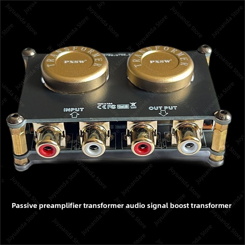 Passive Preamp - AV103 ตัวแยกสัญญาณเสียงและหม้อแปลงเพิ่มแรงดัน, ปรีแอมป์แบบพาสซีฟ อัตราขยาย 1:3, ตัวเพิ่มสัญญาณเสียงคุณภาพสูง,