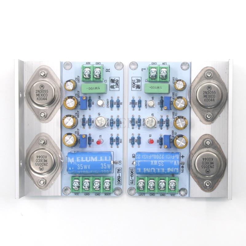 Hifi Amplifier Board - One คู่ประกอบ HiFi HOOD JLH1969 สเตอริโอเครื่องขยายเสียง