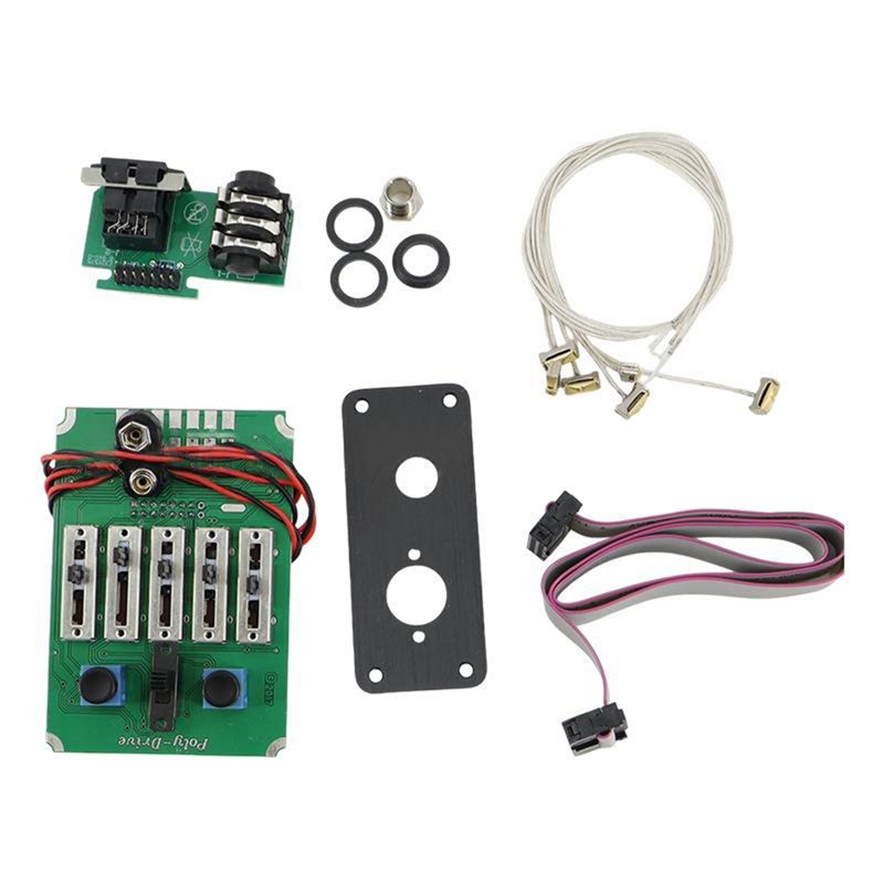 Passive Preamp - A06F-ปิ๊กอัพเพียโซแบบปรับได้ทั้งแบบแอคทีฟและพาสซีฟ พร้อมอีควอไลเซอร์ 5 แบนด์ สำหรับกีตาร์โปร่ง พรีแอมป์เพื่อเสียงที่ดียิ่งขึ้นและติดตั้งง่าย
