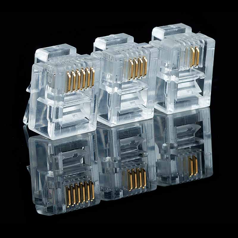 Rj45 Jack - 20/50/100PCS RJ11 6P2C 6P4C 6P6C โทรศัพท์อินเทอร์เน็ต