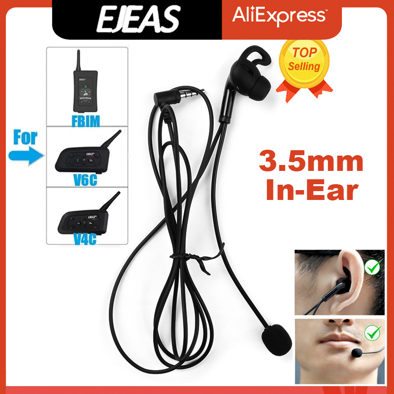 Audio Interface - Ejeas fbim หูฟังผู้ตัดสินแฮนด์ฟรี3.5มม. อินเตอร์เฟซปลั๊กเสียงสำหรับ V6C Pro