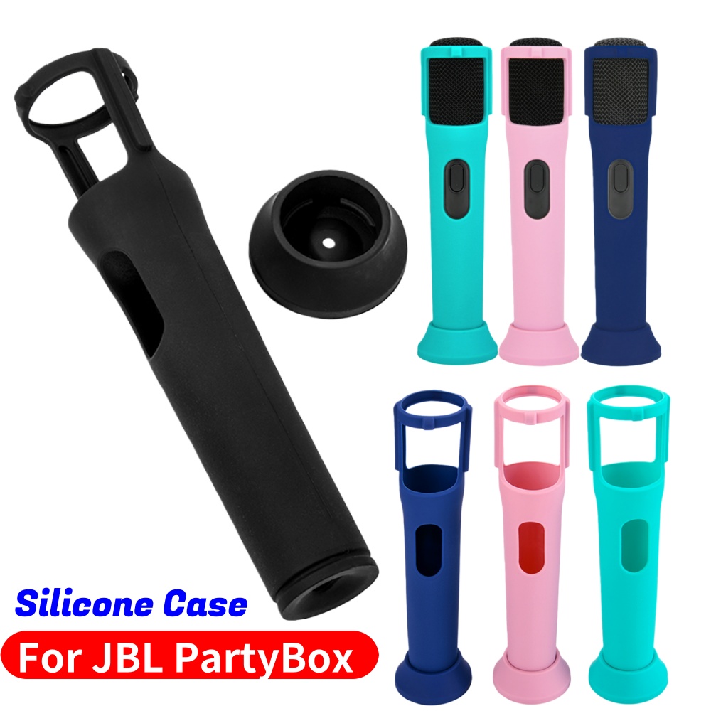 Microphone Capsule - เคสซิลิโคนสำหรับไมโครโฟนไร้สาย JBL PartyBox เคสป้องกันการกลิ้ง ฝาครอบไมโครโฟนสำหรับอุปกรณ์เสริม JBL