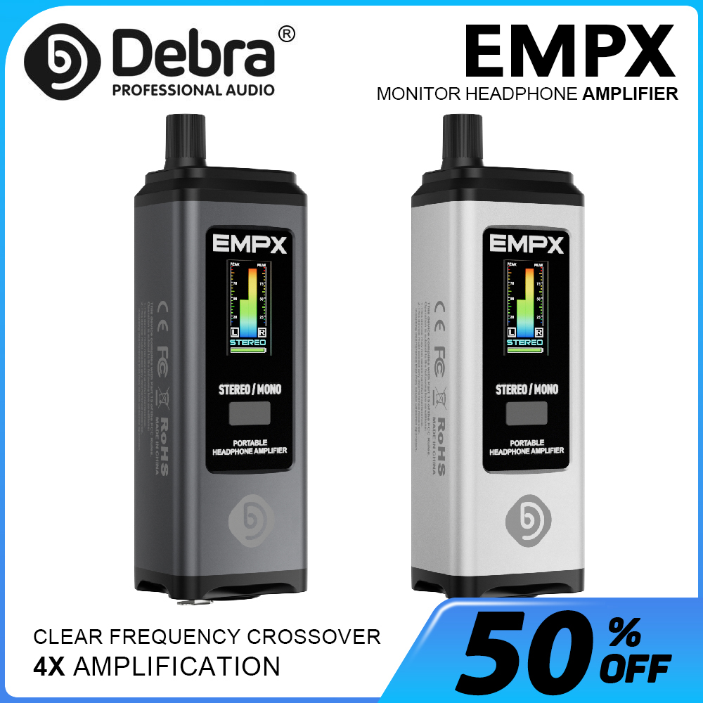 Headphone Amplifier - Debra EMPX แอมพลิฟายเออร์หูฟังสเตอริโอระดับมืออาชีพ OTG, ฟังก์ชันสลับโหมดโมโน/สเตอริโอ, ชิปแอมพลิฟายเออร์หูฟังในตัว