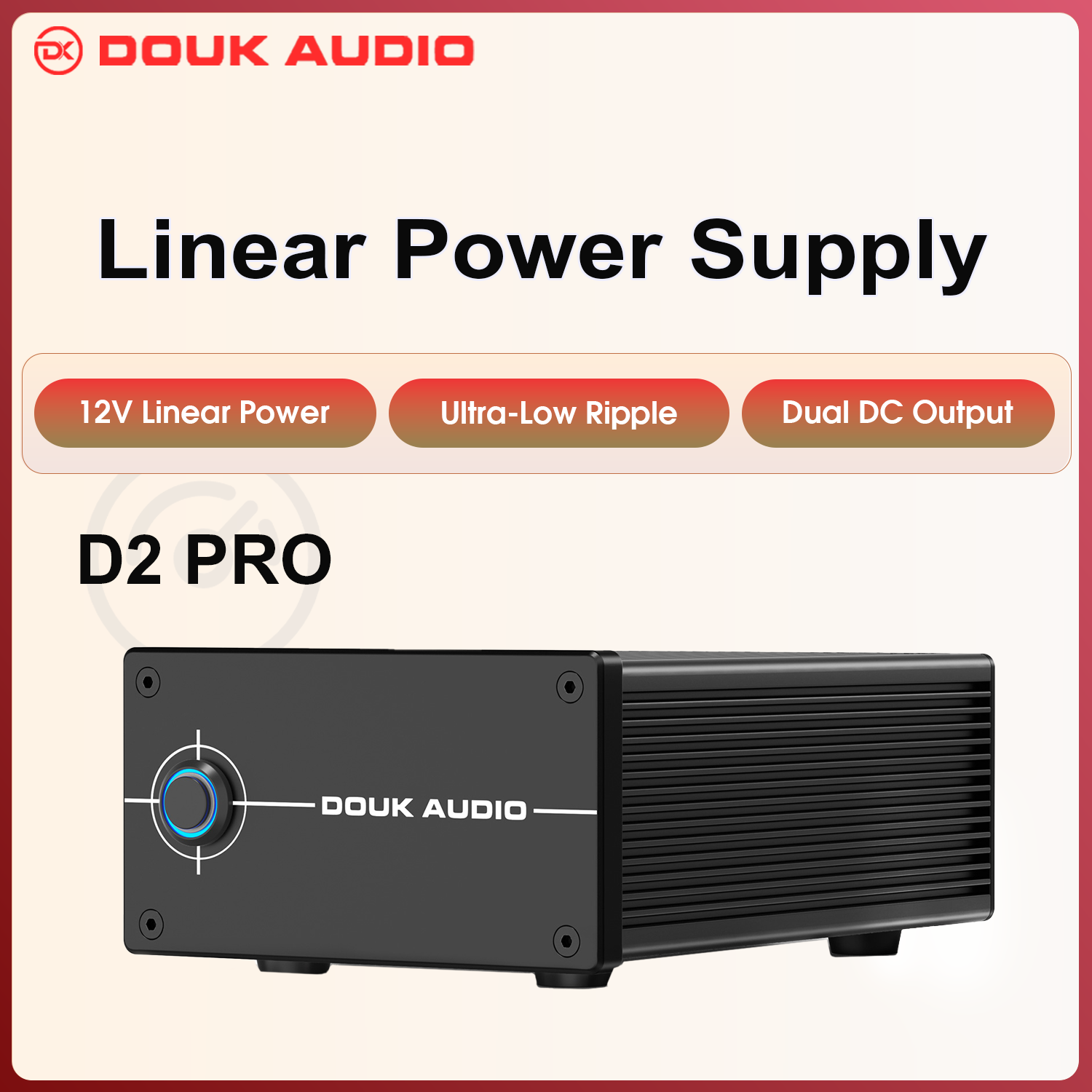 Audio Dac - Douk Audio DC 12V 35W แหล่งจ่ายไฟแบบเชิงเส้นที่ควบคุมได้,