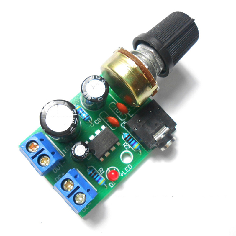 Volume Control Board - LM386 บอร์ดขยายเสียงโมโน 3.5 มม. DC 3-12V
