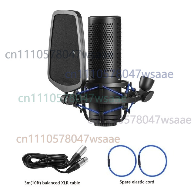 Condenser Microphone Kit - ไมโครโฟนคอนเดนเซอร์ไดอะแฟรมขนาดใหญ่ BOYA BY-M1000 PRO สำหรับการบันทึกเสียงพอดแคสต์ในสตูดิโอ