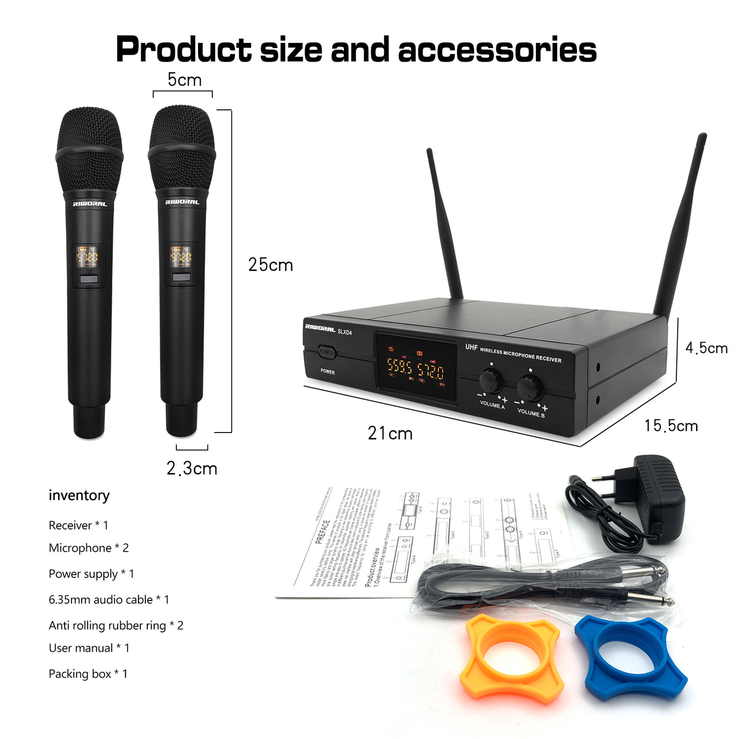 Condenser Microphone Kit - ไมโครโฟนไร้สาย 2 ช่อง รุ่น SLXD4 ปี