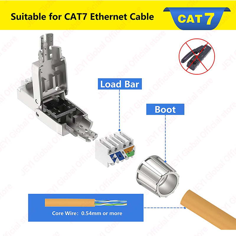 JEYI CAT7 6A RJ45 คอนเนคเตอร์  - Rj45 Jack บทวิจารณ์และราคา