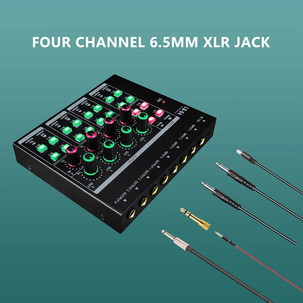 (MEOF) -LQ04 มิกเซอร์ 4 ช่อง แ - Headphone Amplifier บทวิจารณ์และราคา