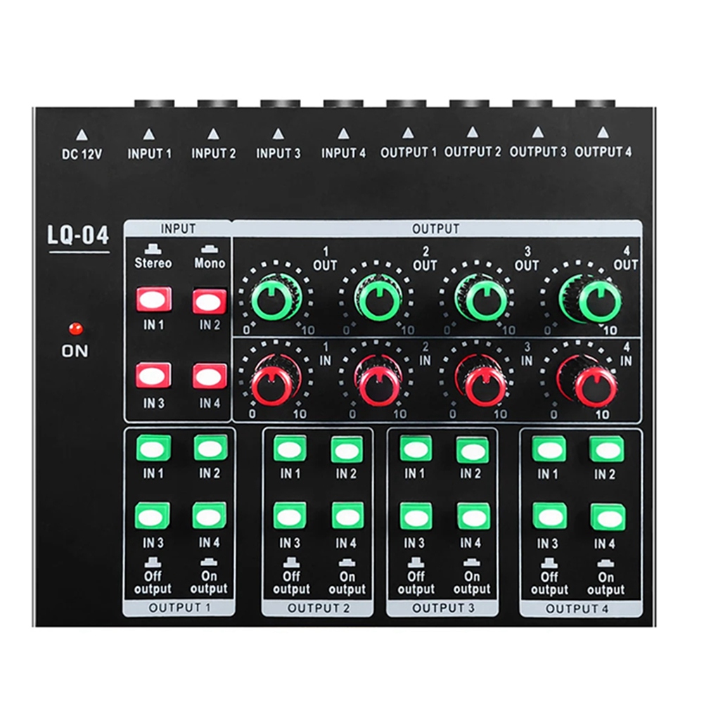 (MEOF) -LQ04 มิกเซอร์ 4 ช่อง แ - Headphone Amplifier บทวิจารณ์และราคา