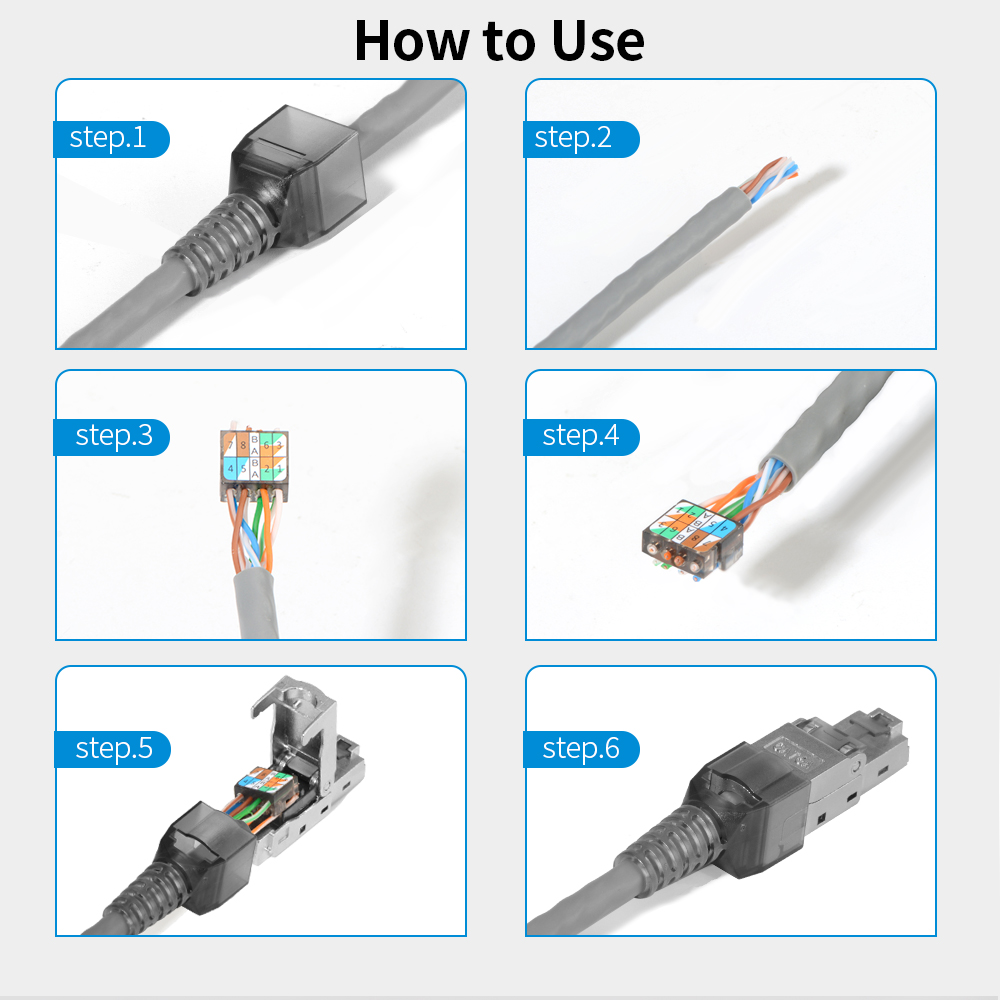 ปลั๊ก RJ45 แบบมีฉนวนป้องกัน Ca - Rj45 Jack บทวิจารณ์และราคา