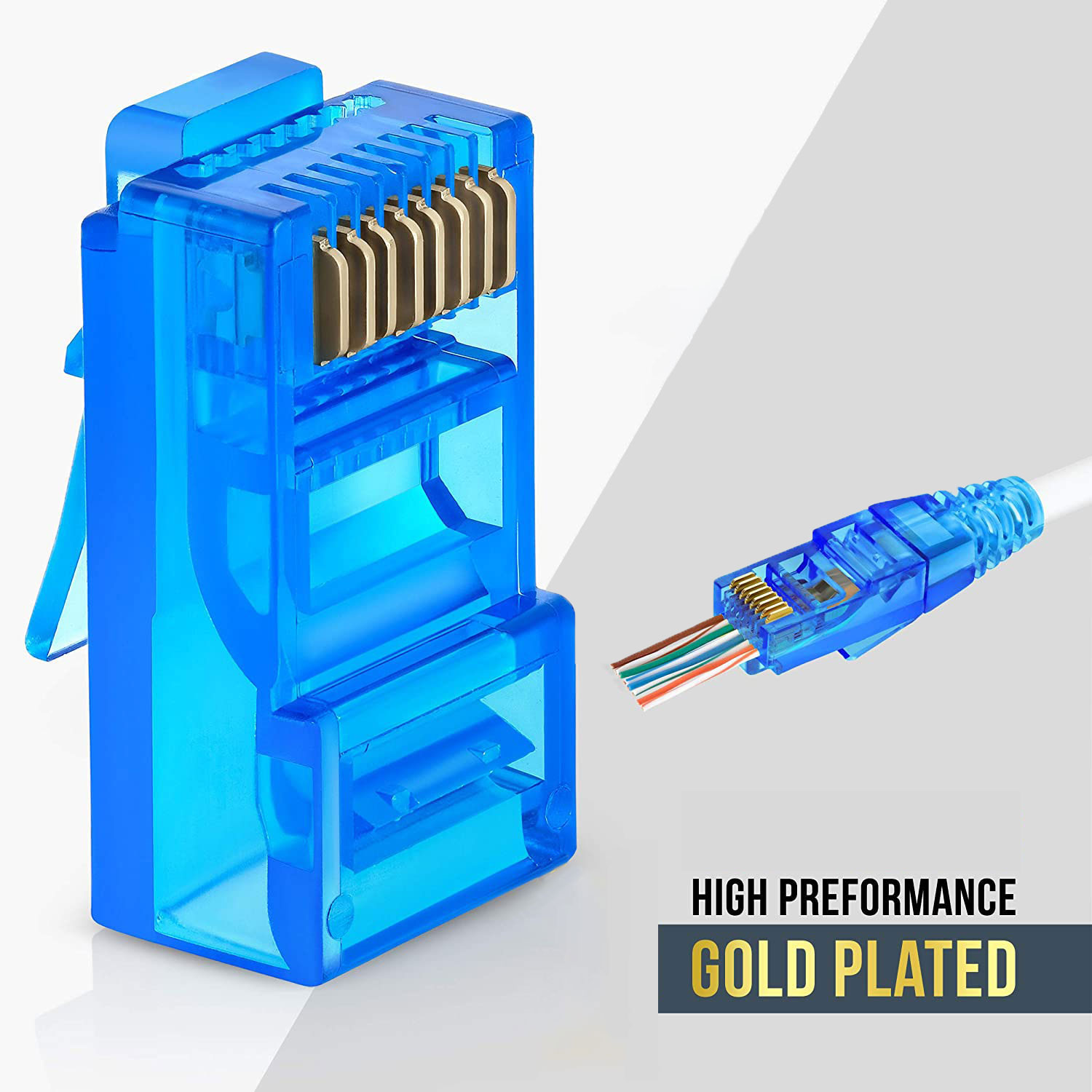 50PCS RJ45 Cat6 ผ่านตัวเชื่อมต - Rj45 Jack บทวิจารณ์และราคา