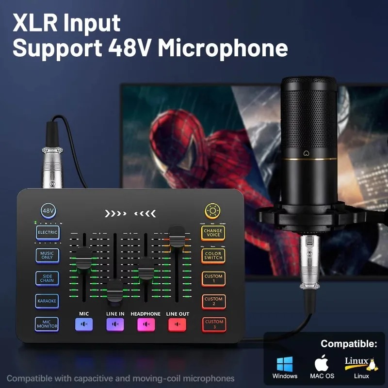 ชุดไมโครโฟนคอนเดนเซอร์พร้อมการ - Condenser Microphone Kit บทวิจารณ์และราคา