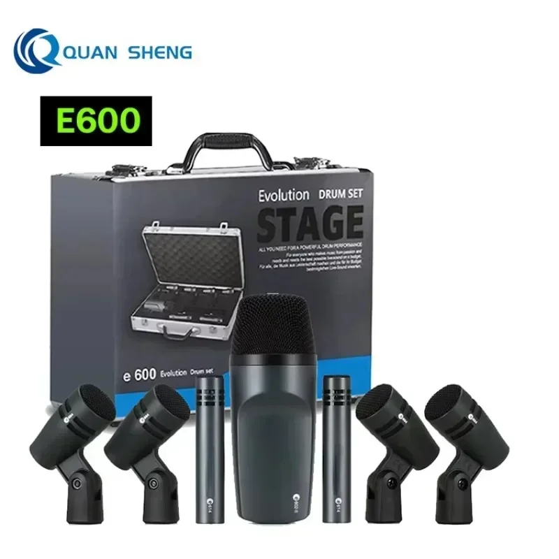 ชุดไมโครโฟนกลอง E600 แบบคาร์ดิ - Condenser Microphone Kit บทวิจารณ์และราคา