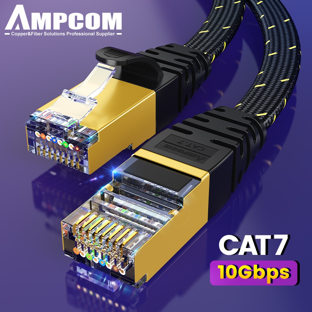 สายเคเบิลอีเทอร์เน็ต CAT7 AMPC - Rj45 Jack บทวิจารณ์และราคา