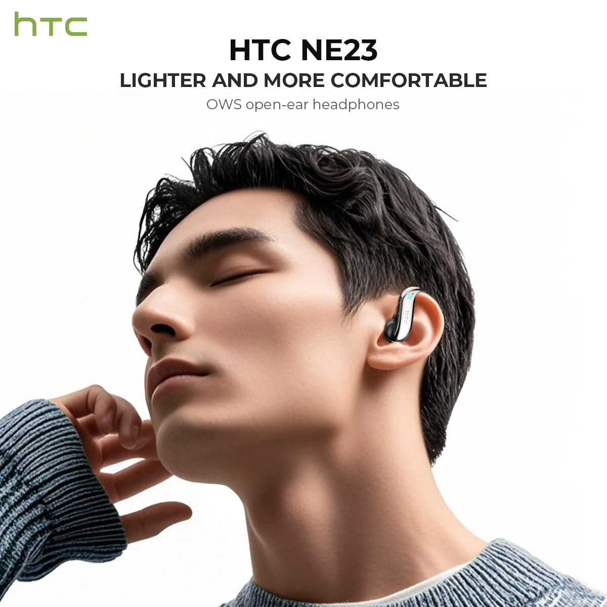 หูฟังบลูทูธแบบเปิดหู HTC เล่นไ - Woofer บทวิจารณ์และราคา