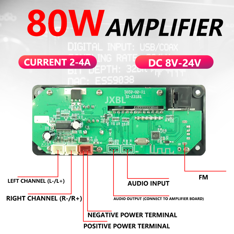 บอร์ดถอดรหัส MP3 บลูทูธ 5.0 กำ - Dac Board บทวิจารณ์และราคา