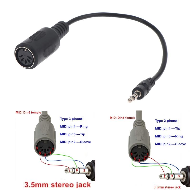 สายแปลง MIDI Din 5 เป็น 3.5 มม - Trs Cable บทวิจารณ์และราคา
