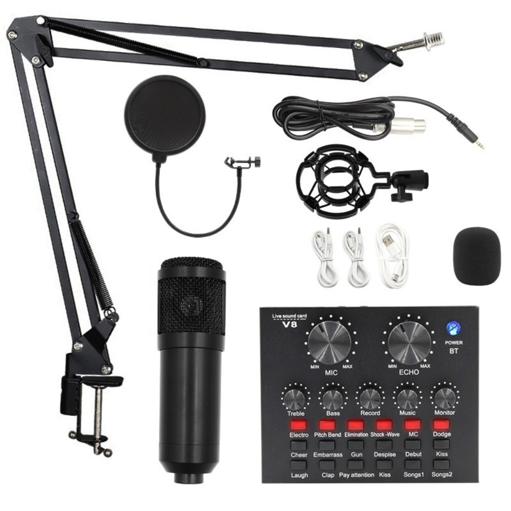 ชุดไมโครโฟนคอนเดนเซอร์ BM800 ส - Condenser Microphone Kit บทวิจารณ์และราคา