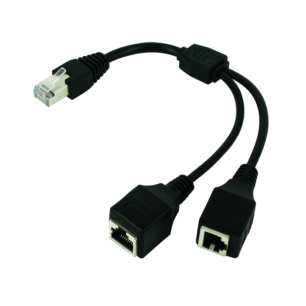 RJ45 1 ชาย 2 หญิงสาย LAN ซ็อกเ - Rj45 Jack บทวิจารณ์และราคา