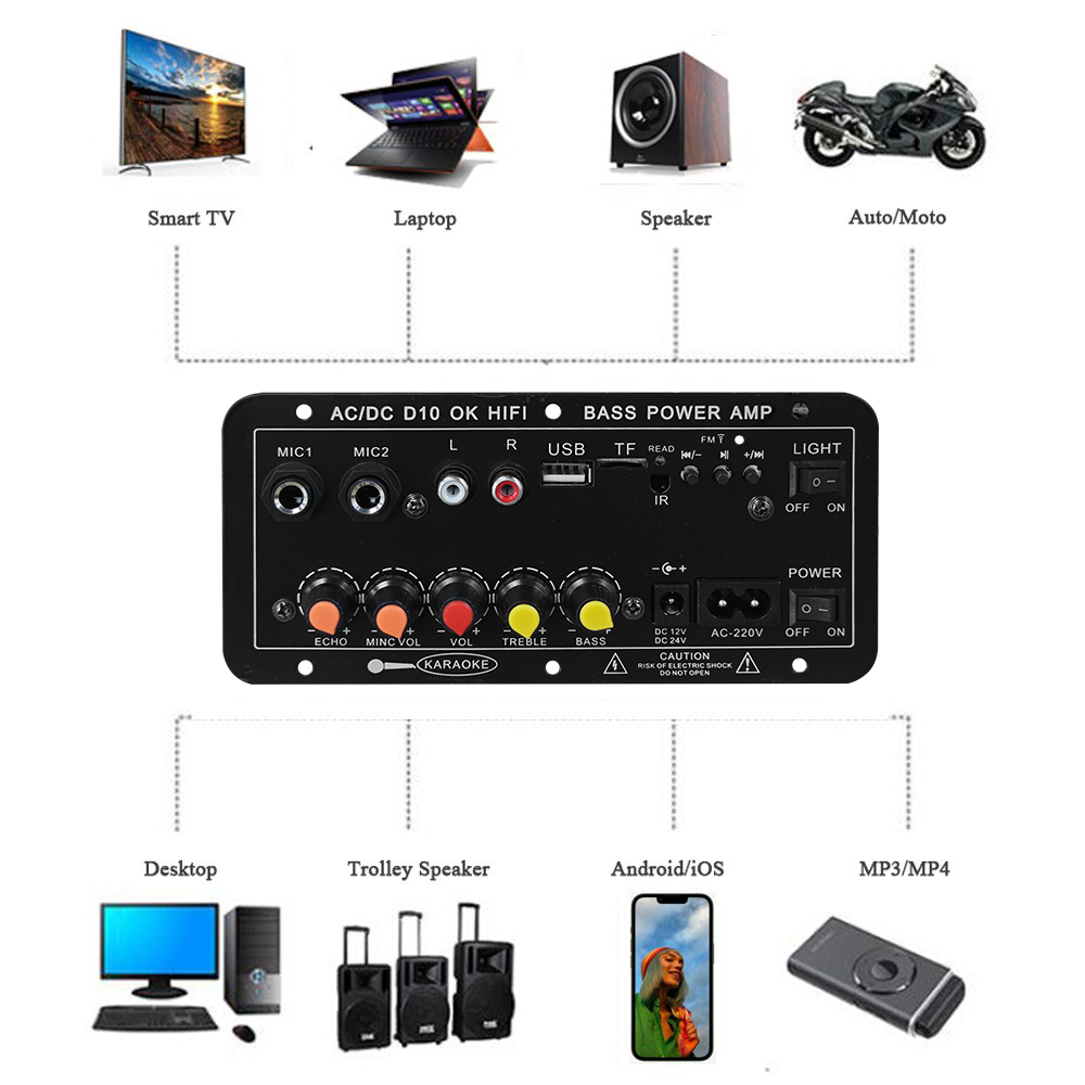 บอร์ดแอมพลิฟายเออร์บลูทูธดิจิต - Diy Speaker บทวิจารณ์และราคา