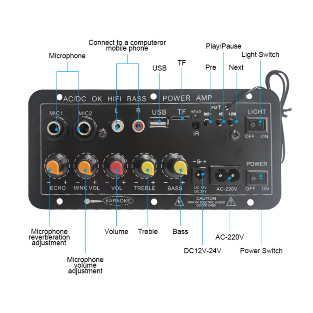 บอร์ดแอมพลิฟายเออร์บลูทูธดิจิต - Diy Speaker บทวิจารณ์และราคา