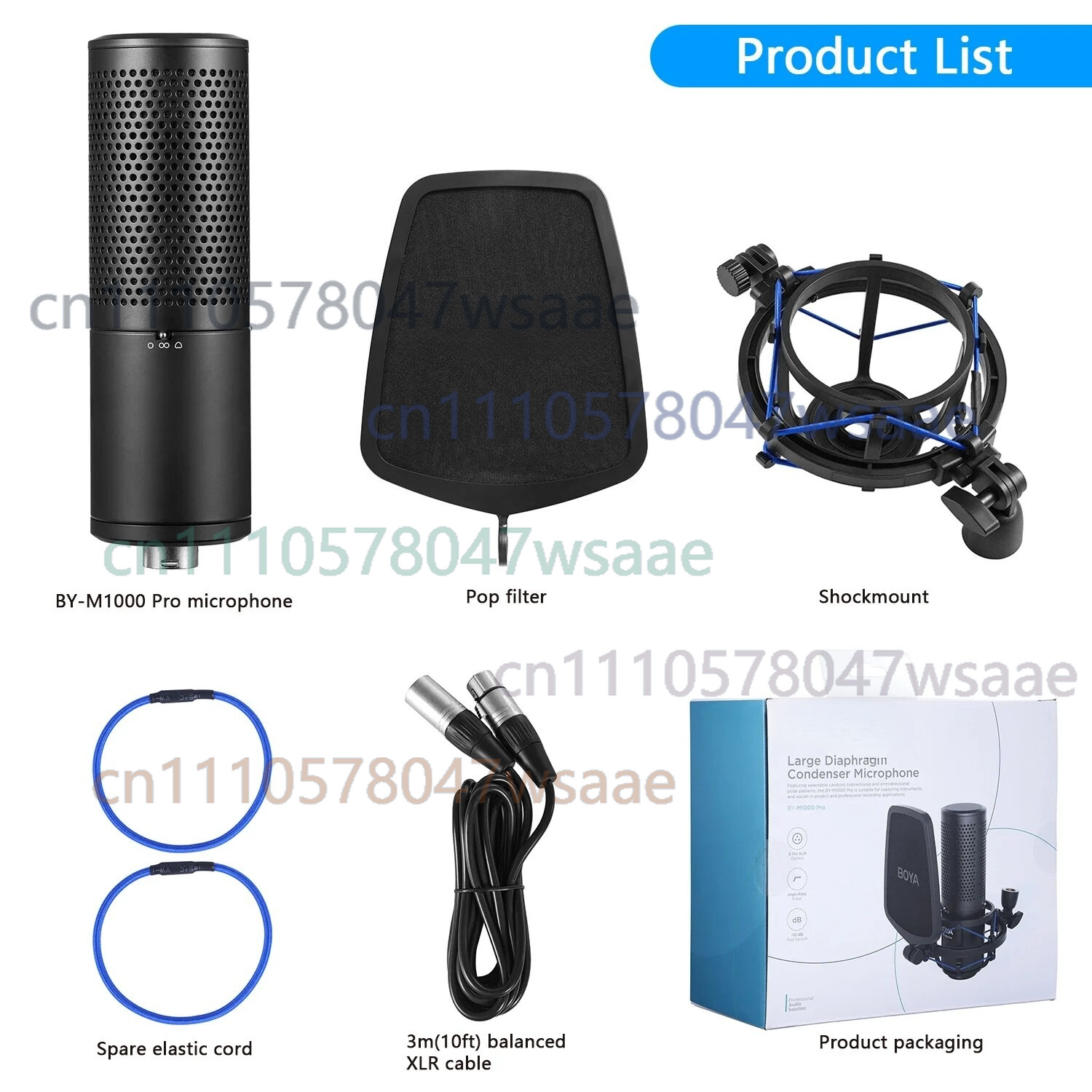 ไมโครโฟนคอนเดนเซอร์ไดอะแฟรมขนา - Condenser Microphone Kit บทวิจารณ์และราคา