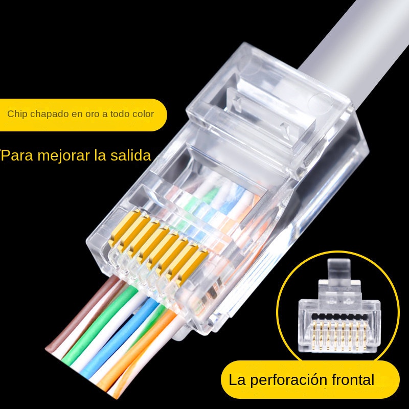 100 ชิ้น Cat6 Cat6e CAT5e RJ45 - Rj45 Jack บทวิจารณ์และราคา