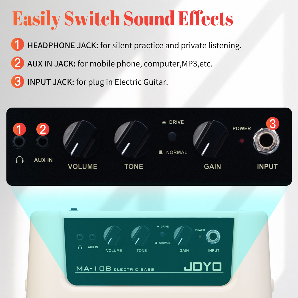 JOYO MA-10B Mini Bass Amplifie - Speaker Terminal บทวิจารณ์และราคา