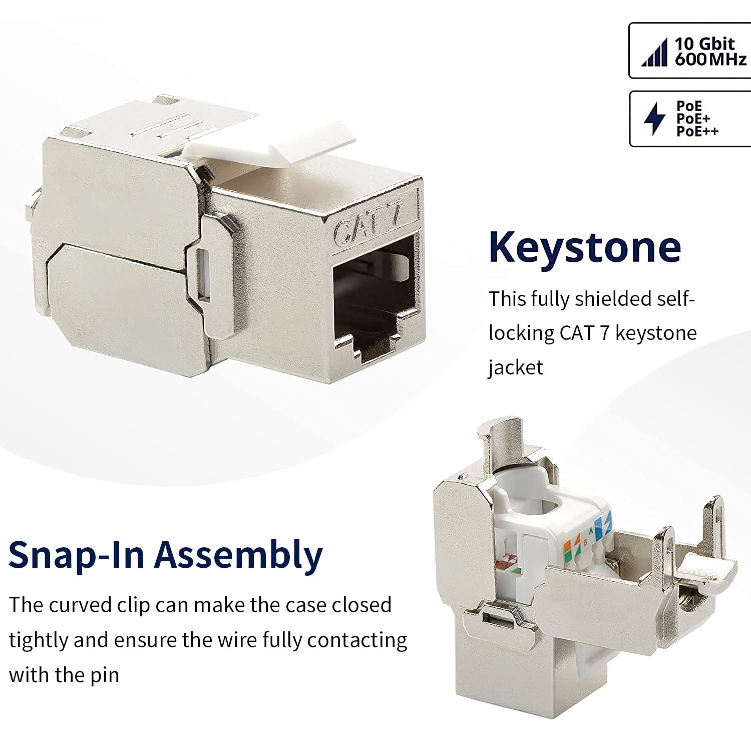 ZOERAX Cat6a Cat7 แจ็คสโตน Cat - Rj45 Jack บทวิจารณ์และราคา